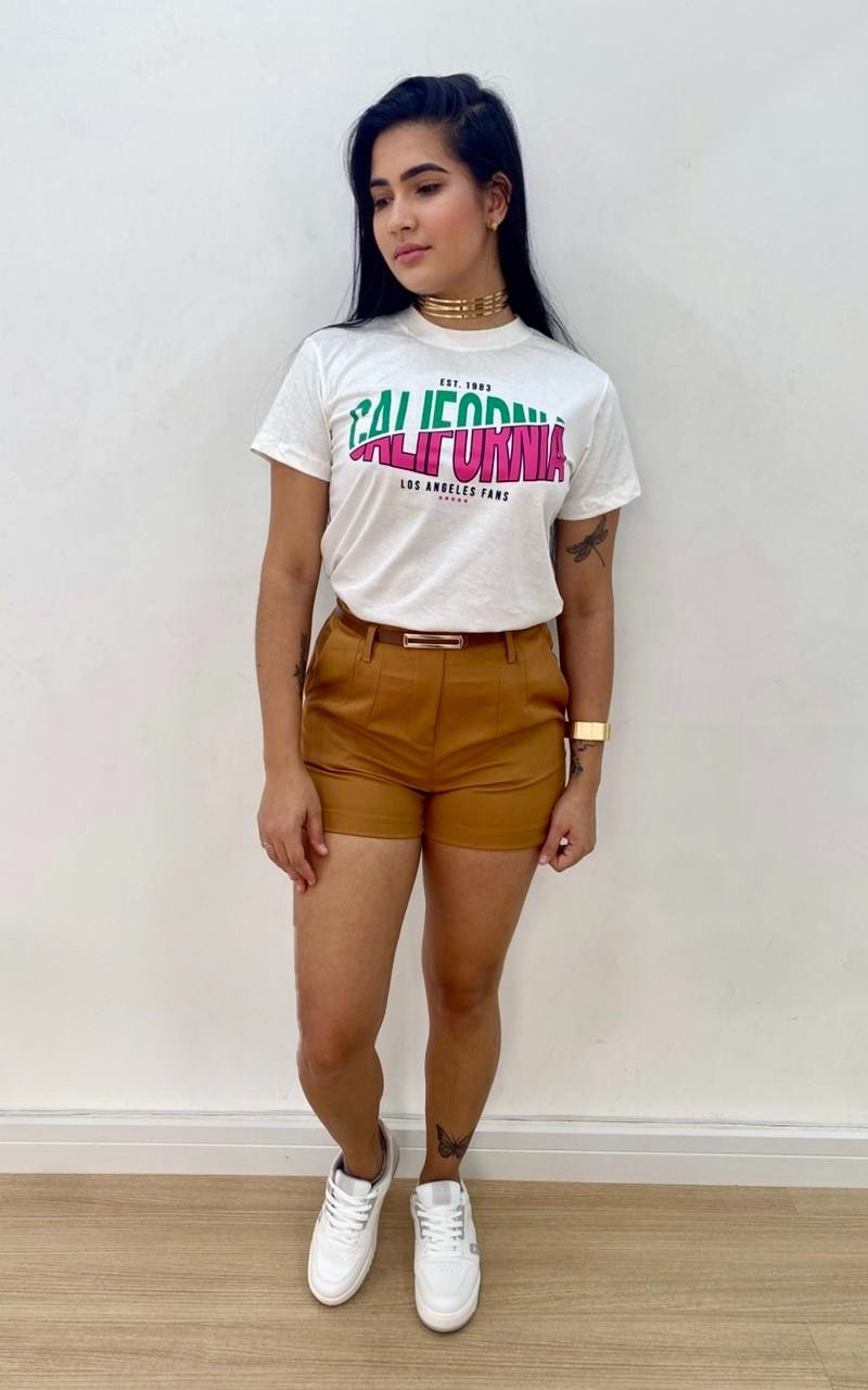 t shirt california branca