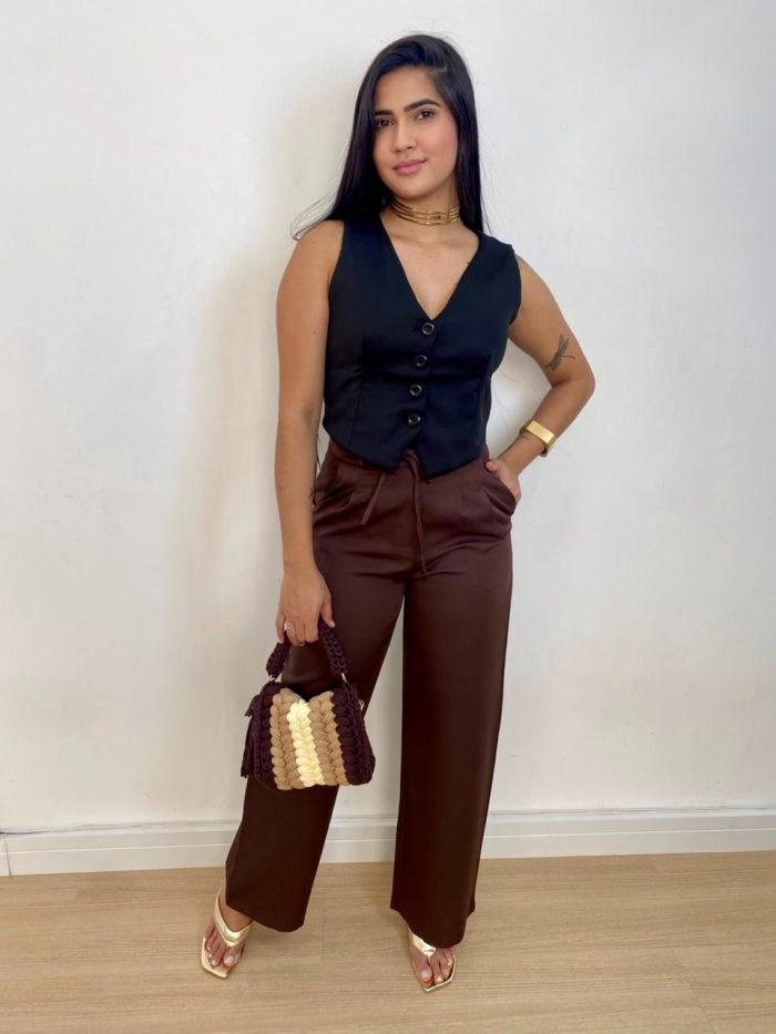 colete alfaiataria mari preto