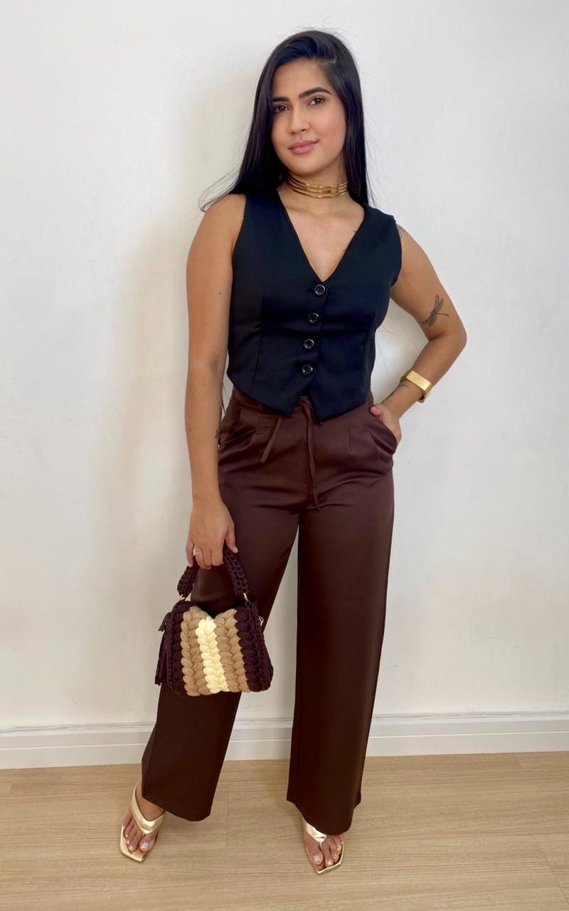 colete alfaiataria mari preto