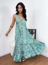 vestido indiano jade azul turquesa