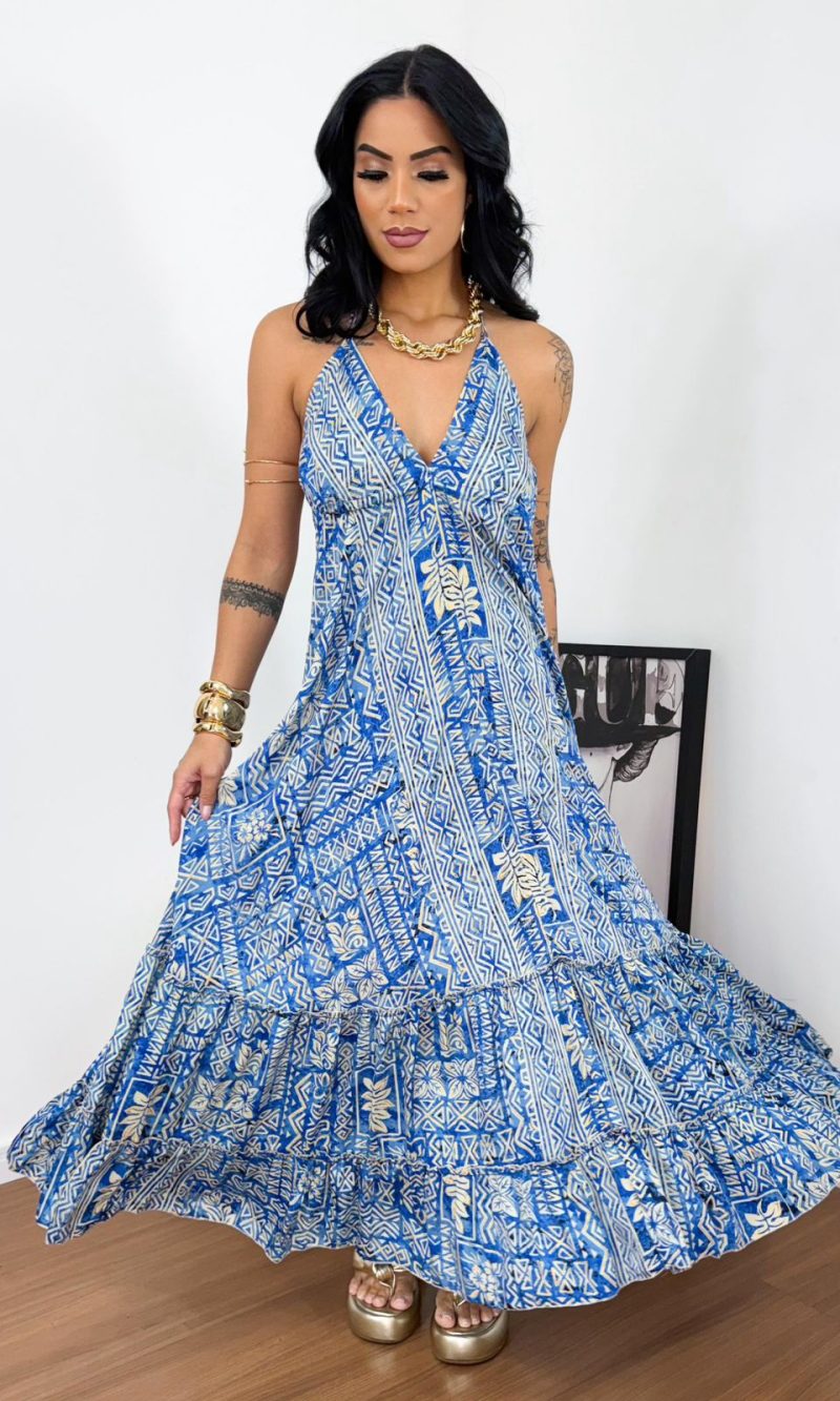 vestido indiano jade azul turquesa