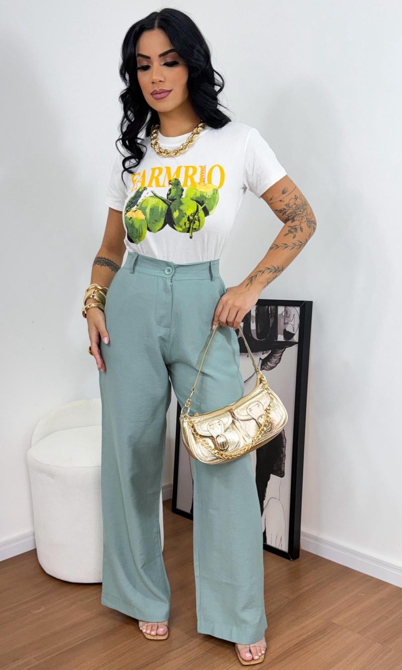 calça pantalona ivy rosê