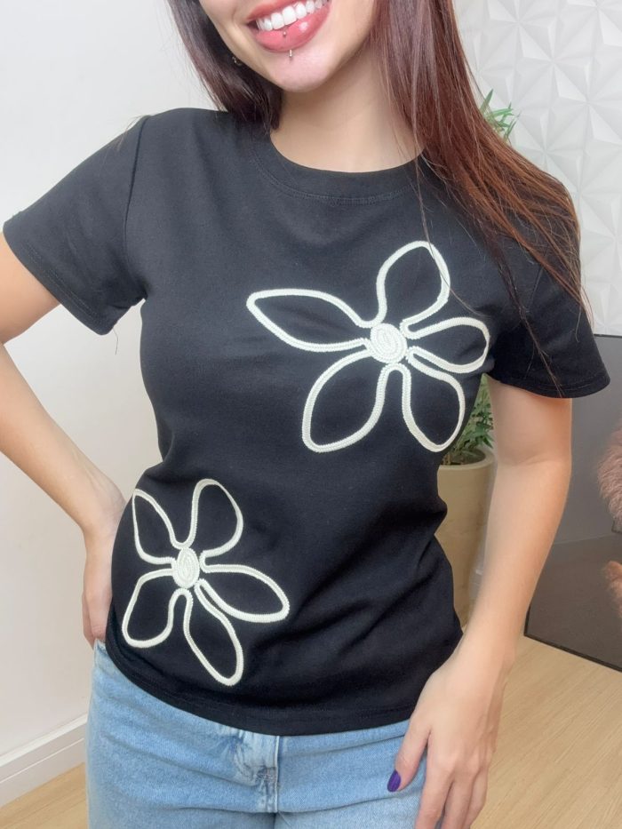 t shirt hortência verde