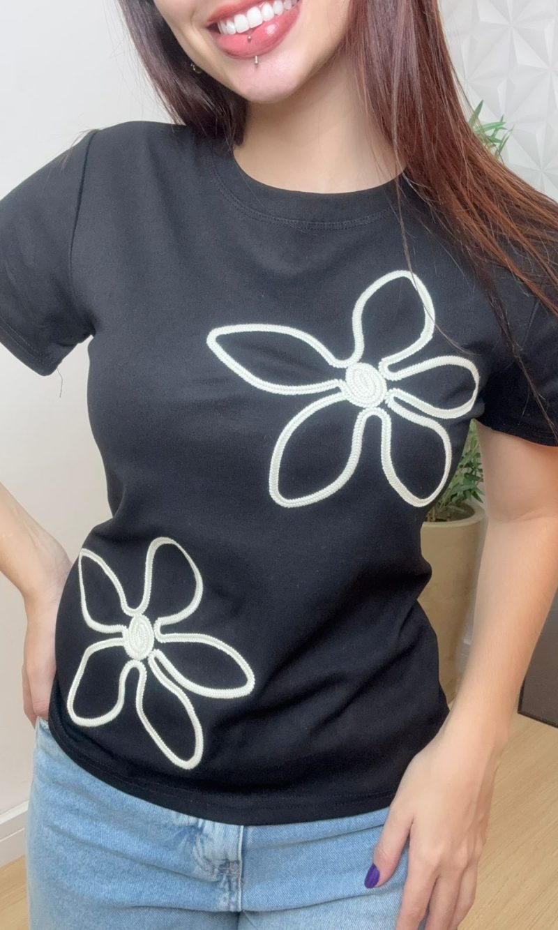 t shirt hortência verde