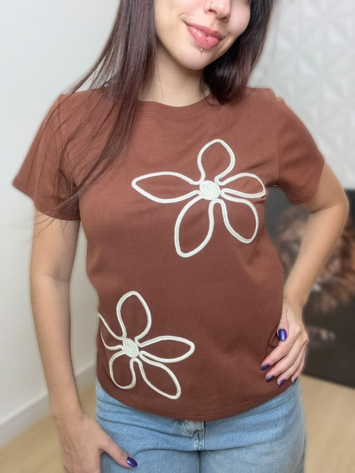 t shirt hortência verde