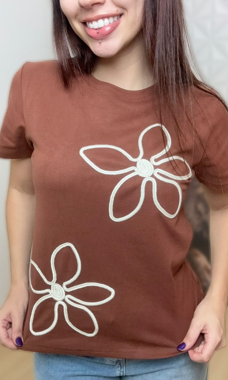 t shirt hortência verde