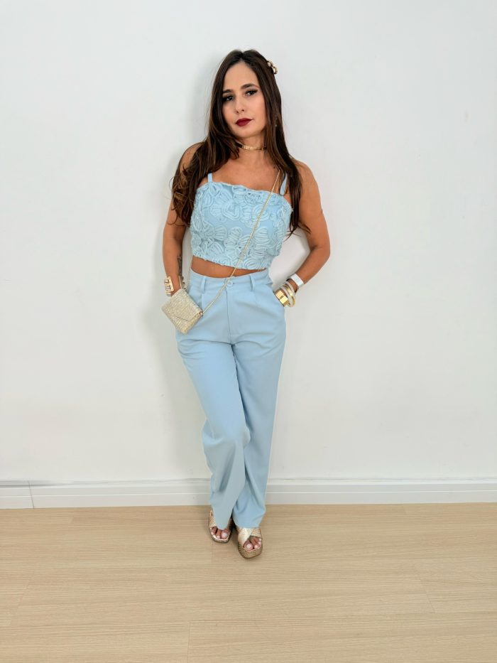 conjunto cropped maitê azul