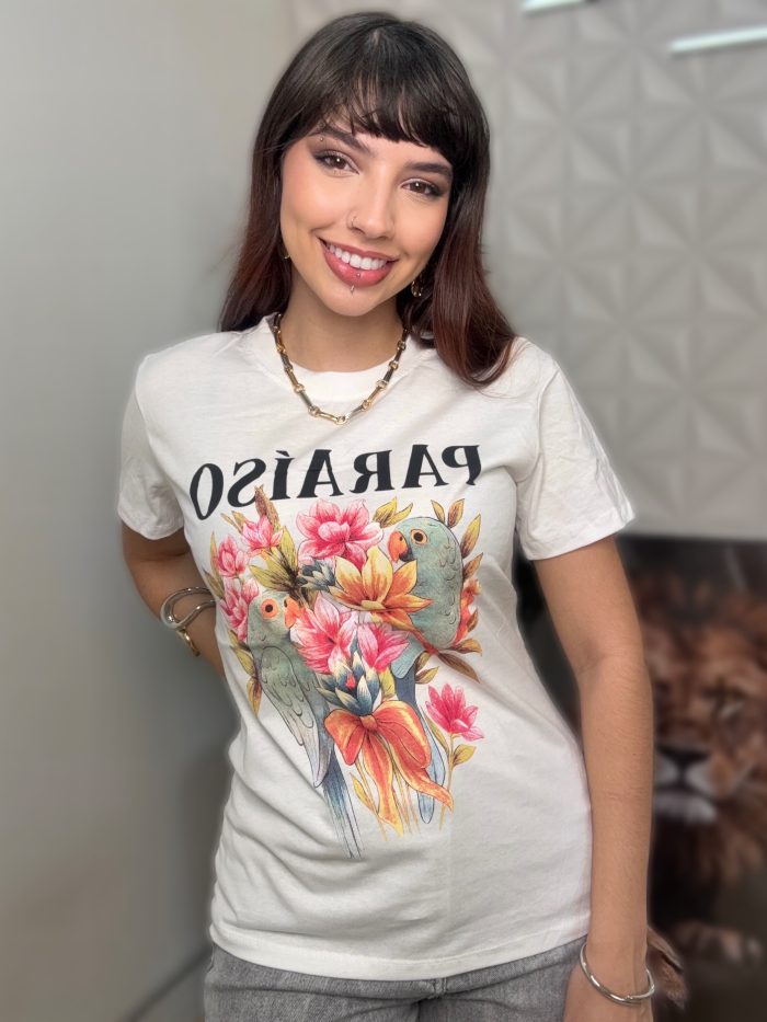 t shirt paraíso off white t shirt paraíso off white