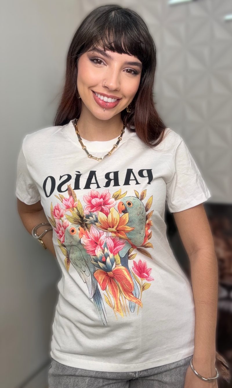 t shirt paraíso off white t shirt paraíso off white