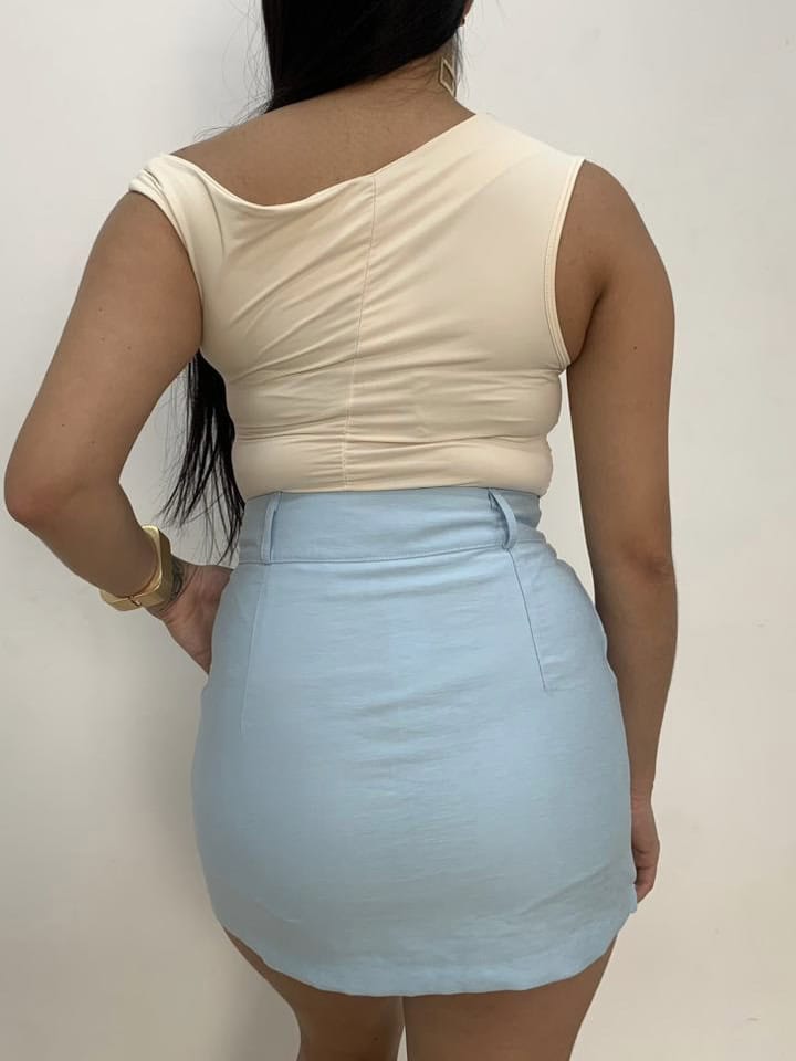 saia lana azul saia lana azul