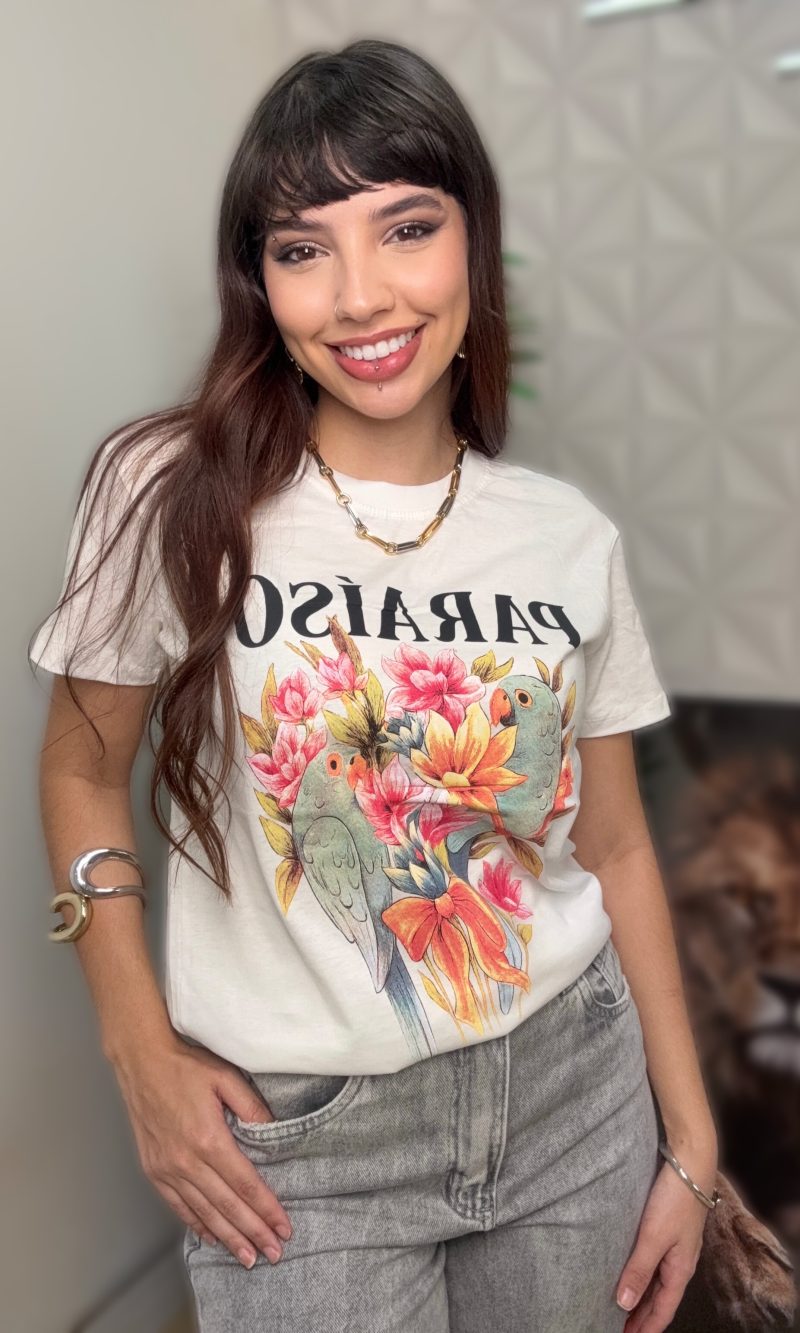 t shirt paraíso off white