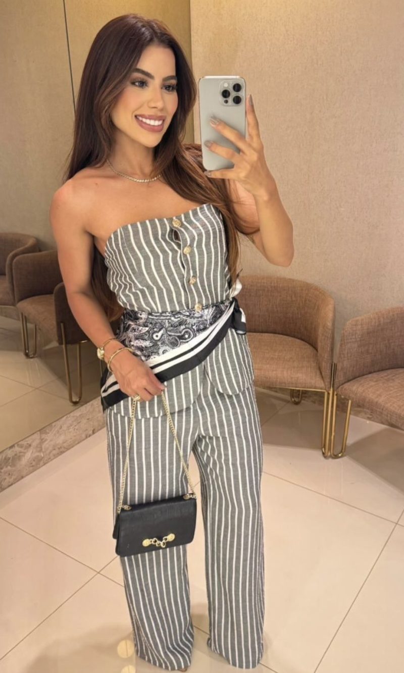 conjunto celine cinza